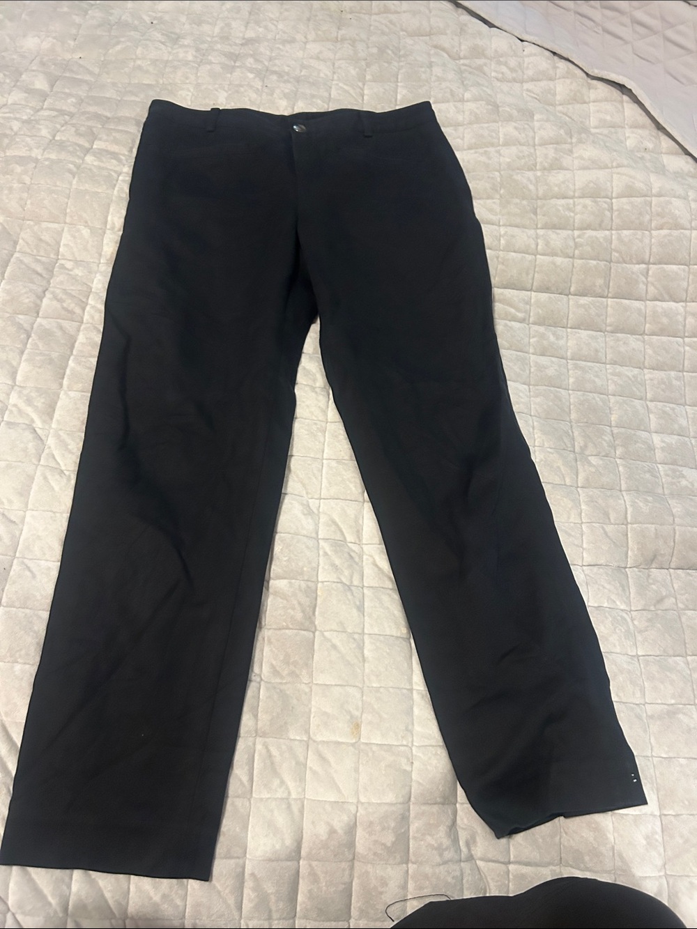 Club Monaco Classic Black Straight-Leg Trousers
